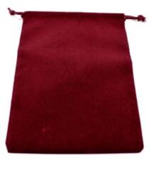 Suedecloth Dice Bag Large Burgundy